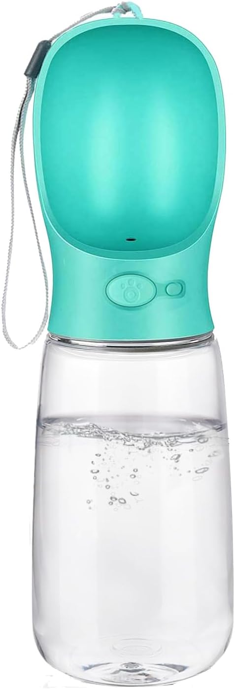 mwel Dog Water Bottle 550ml – Portable, leak-proof pet water dispenser.