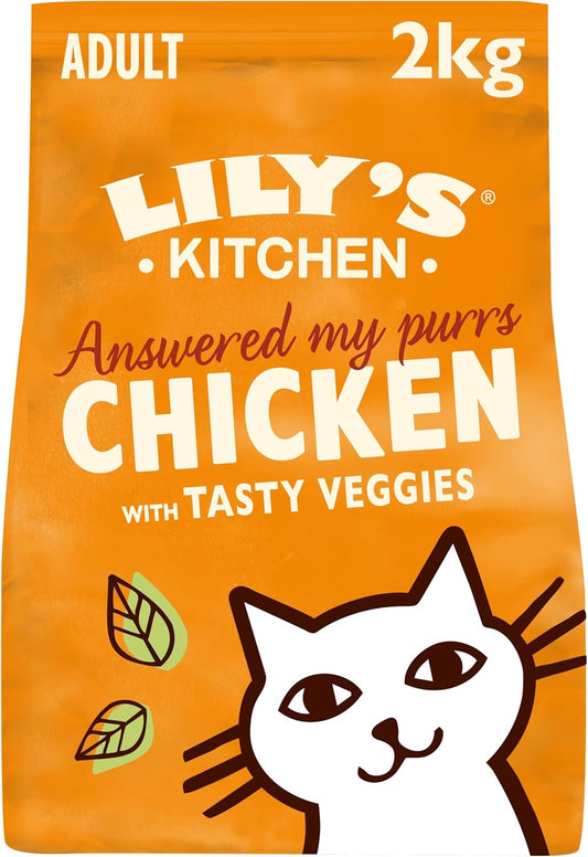 Lily's Kitchen Adult Cat Food 2kg – Grain-free chicken & veggie recipe with natural ingredients